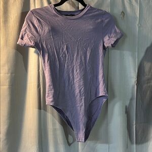 Forever 21 Light Purple Short Sleeve Bodysuit